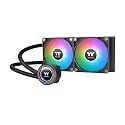 Thermaltake TH240 ARGB Sync V2 240mm AIO CPU Cooler, 120mm ARGB Fans x2, PWM 500~2000 RPM, Compatible with Intel &amp; AMD Sockets, Desktop PC, 8.1 Inches Length
