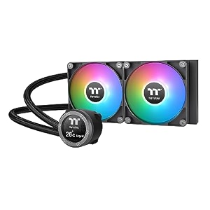 thermaltake th240 v2 ultra argb syncalo liquid coolerargb fan 120  2pwm 5001500rpmwater block 2134 lcdblack cl-w383-pl12sw-a