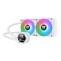 Thermaltake TH240 V2 Ultra ARGB Sync/Alo Desktop PC Liquid Cooler/ARGB Fan 120 * 2/PWM 500~1500Rpm/Water Block 2.1" LCD/White, CL-W404-PL12SW-A