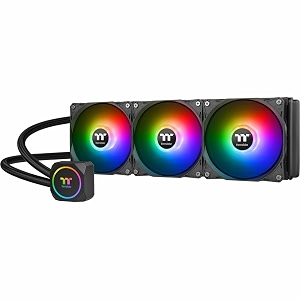 thermaltake th360 argb motherboard sync edition intel lga1700 readyam5amd all-in-one liquid cooling system 360mm high efficiency radiator cpu cooler cl-w300-pl12sw-b black