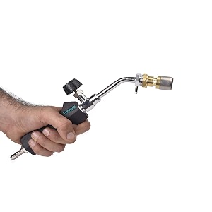 thermo 27 cm 106 inch flamethrower with burner no25 both made of brass  gold amp silver melting torch jewelry soldering metal heating welding brazing amp heat treatment tool  made in bharat