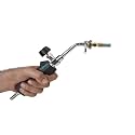 THERMO 27 cm (10.6 Inch) Flamethrower with Burner No. 0 (Both Made of Brass) | Gold & Silver Melting Torch, Jewelry Soldering, Metal Heating, Welding, Brazing & Heat Treatment Tool | Made in Bharat