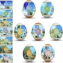 Thermo Heat Shrink Sleeve Decoration Easter Egg Wraps Pysanka Pysanky (Cathedrals)