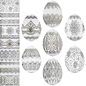 Thermo Heat Shrink Sleeve Decoration Easter Egg Wraps Pysanka Pysanky (GoldPainting)