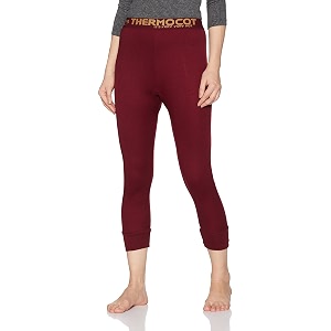thermocot winter thermal bottom for women  snug fit winter wear trousers  women39s premium innerwear warms pants  outer elastic  pack of 1