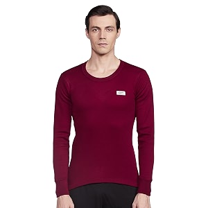 thermocot winter thermal top for men in cotton blend  round neck men39s inner thermal wear  full sleeves and snug fit  premium thermal vest for men  pack of 1