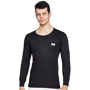 thermocot winter thermal top for men in cotton blend  round neck men39s inner thermal wear  full sleeves and snug fit  premium thermal vest for men  pack of 1