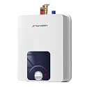 ThermoMate Mini Tank Water Heater Electric, ES250B 2.5 Gallon Point of Use Under Sink Water Heater, 120V Corded Wall or Floor Mounted, UL Listed
