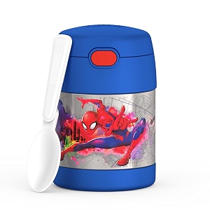 thermos funtainer kids food jar with spoon 10oz spider-man
