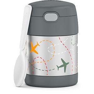 thermos funtainer 10 ounce stainless steel vacuum insulated kids food jar with spoon flight path