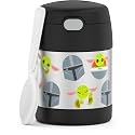 THERMOS FUNTAINER 10 Ounce Stainless Steel Vacuum Insulated Kids Food Jar with Spoon, Mandalorian