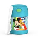 THERMOS FUNTAINER Kids Food Jar with Spoon, 10oz, Preschool Mickey