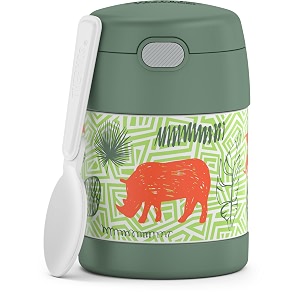 thermos funtainer kids food jar with spoon 10oz jungle kingdom