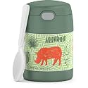 THERMOS FUNTAINER Kids Food Jar with Spoon, 10oz, Jungle Kingdom