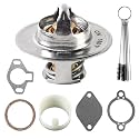 Thermostat Kit 160° Compatible with Mercruiser 1987-UP Sierra gaskets Sleeve for 4.3L 5.0L 5.7L 7.4L 8.2L Engine Replace 18-3647 13101 807252Q5