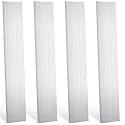 Therwen 4 Pcs Aluminum Flat Bar 1/8"(3mm) x 2"(50mm), 12" Long 6061 Plate