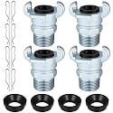 Therwen 4 Pcs 1 Inch Chicago Air Fittings Npt Iron Air Hose Fitting