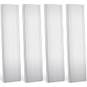 Therwen 4 Pcs 3/8"x 3" Aluminum Flat Bar 12" Long 6061 Aluminum Plate