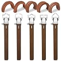 Therwen 5 Pcs Pottery Trimming Tools Clay Scrapers Wooden Handle Ceramic