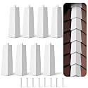 Therwen 8 Pcs White Aluminum Siding Corners Outside