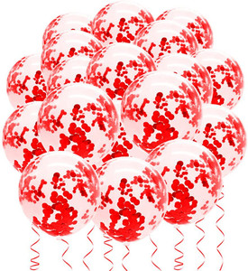 theshhapire printed red confetti for anniversary birthday babyshower valentine decoration balloon