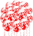 THESHHAPIRE Printed Red Confetti for Anniversary, Birthday, BabyShower, Valentine Decoration Balloon