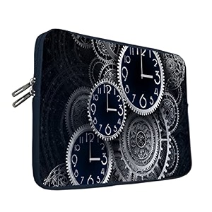 theskinmantra chain laptop sleeve bag compatible with laptopmacbookschrombooknotebookzbook 133 inch handle clocks