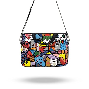 theskinmantra chain laptop sleeve bag compatible with laptopmacbookschrombooknotebookzbook 141 inch slingstrap colorful creatures