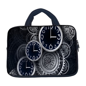 theskinmantra chain laptop sleeve bag compatible with laptopmacbookschrombooknotebookzbook 133 inch handle clocks