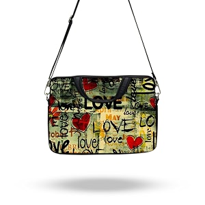 theskinmantra chain laptop sleeve bag compatible with laptopmacbookschrombooknotebookzbook 133 inch slingstrap love
