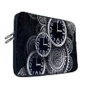 TheSkinMantra Chain Laptop Sleeve Bag Compatible with Laptop/Macbooks/Chrombook/Notebook/Zbook (13.3 Inch [Handle], Clocks)