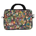 Theskinmantra Chain Laptop Sleeve Bag Compatible with Laptop/Macbooks/Chrombook/Notebook/Zbook (15.6 Inch (Sling/Strap), Herping Derping)