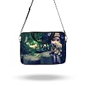 Theskinmantra Chain Laptop Sleeve Bag Compatible with Laptop/Macbooks/Chrombook/Notebook/Zbook (14.1 Inch (Sling/Strap), Girl with A Dol)