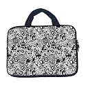 TheSkinMantra Chain Laptop Sleeve Bag Compatible with Laptop/Macbooks/Chrombook/Notebook/Zbook (13.3 Inch [Handle], Clocks)