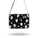 TheSkinMantra Chain Laptop Sleeve Bag Compatible with Laptop/Macbooks/Chrombook/Notebook/Zbook (14.1 Inch (Sling/Strap), Black and White Skulls)