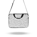 Theskinmantra Chain Laptop Sleeve Bag Compatible with Laptop/Macbooks/Chrombook/Notebook/Zbook (14.1 Inch (Sling/Strap), Tunes)