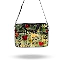 Theskinmantra Chain Laptop Sleeve Bag Compatible with Laptop/Macbooks/Chrombook/Notebook/Zbook (11.6 Inch [Sling/Strap], Love)