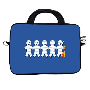 theskinmantra fire man messenger bag for 156 inch laptop