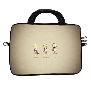 theskinmantra get capewear cape and fly messenger bag for 11 inch laptop multi-coloured 15318lpch11s