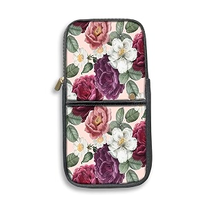 theskinmantra keyboard and mouse sleeve for logitech k380 models - for men and women compact sleeve for keyboard and mouse with multi-colored quirky designs floral elegance