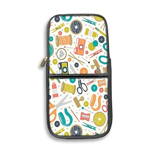 theskinmantra keyboard and mouse sleeve for logitech k380 models - for men and women compact sleeve for keyboard and mouse with multi-colored quirky designs lets do stitching
