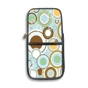 theskinmantra keyboard and mouse sleeve for logitech k380 models - for men and women compact sleeve for keyboard and mouse with multi-colored quirky designs geometric circle