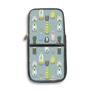 theskinmantra keyboard and mouse sleeve for logitech k380 models - for men and women compact sleeve for keyboard and mouse with multi-colored quirky designs new look planter