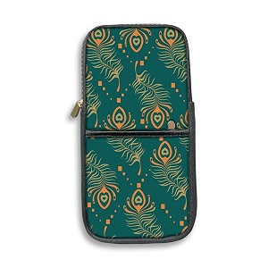 theskinmantra keyboard and mouse sleeve for logitech k380 models - for men and women compact sleeve for keyboard and mouse with multi-colored quirky designs feather flow