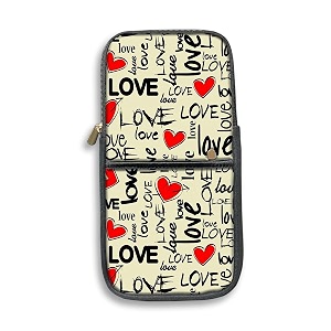 theskinmantra keyboard and mouse sleeve for logitech k380 models - for men and women compact sleeve for keyboard and mouse with multi-colored quirky designs love rays