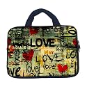 TheSkinMantra Chain Laptop Sleeve Bag Compatible with Laptop/Macbooks/Chrombook/Notebook/Zbook (13.3 Inch [Handle], Love)