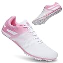 THESTRON Men Women Kids Track and Field Shoes Professional 8 Spikes Running Racing Sneakers Breathable Lightweight Sprinting Shoes