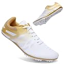 THESTRON Men Women Kids Track and Field Shoes Professional 8 Spikes Running Racing Sneakers Breathable Lightweight Sprinting Shoes
