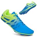 THESTRON Men Women Kids Track and Field Shoes Professional 8 Spikes Running Racing Sneakers Breathable Lightweight Sprinting Shoes