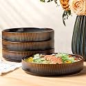 theterra 7.5" Ceramic Pasta Bowls Set of 4, Salad Bowls